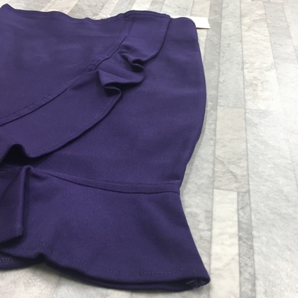 Wow Couture Ruffle Wrap Mini Bandage Skirt - Picture 5 of 6